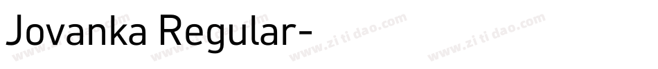 Jovanka Regular字体转换